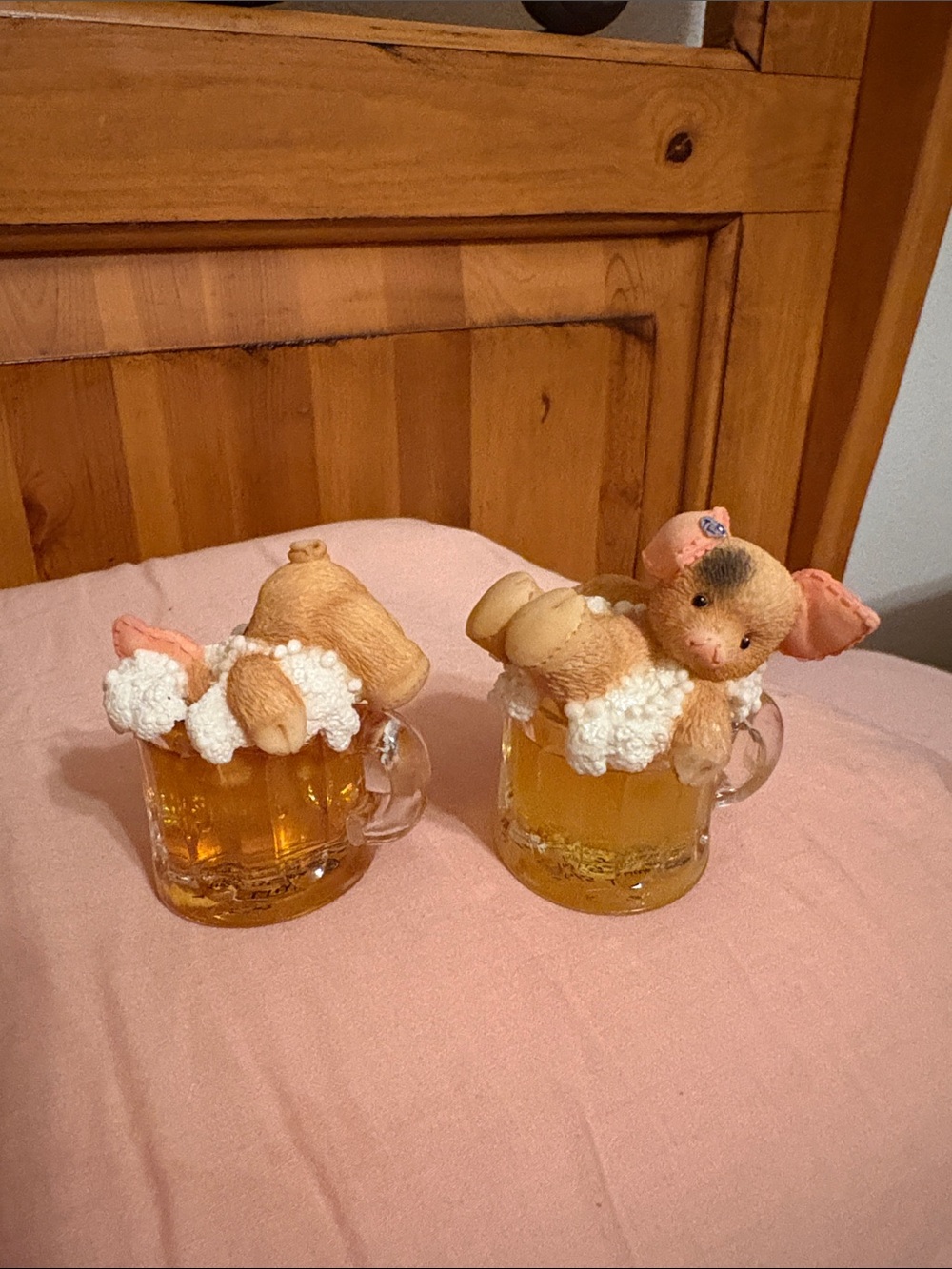 Cute This Little Piggy Figurine in Mini Glass Mug - Home Accent. Choose 1